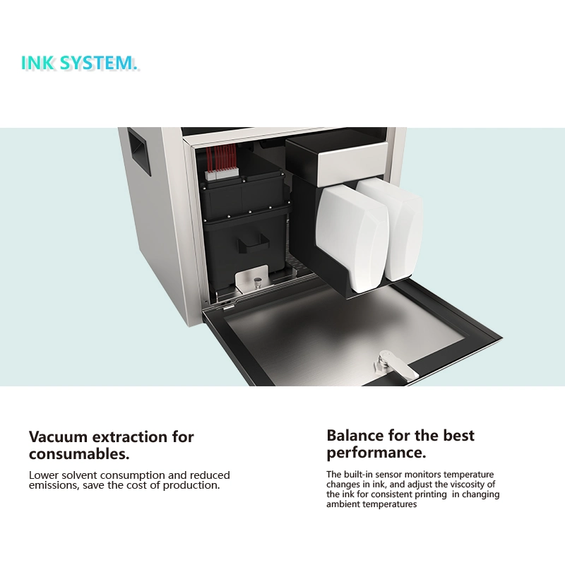 Continuous Inkjet Printer Cij Printer for Cable PV Pipe, Building Materials (QBCODE-G2S)